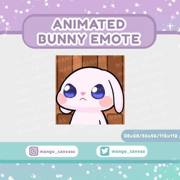 Animated Bunny Emote-Leave Emote