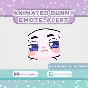 Emote-waarschuwing met geanimeerd konijntje #2