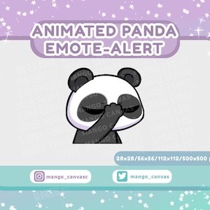 Alerta de gesto de panda animado/Alerta de gesto de facepalm