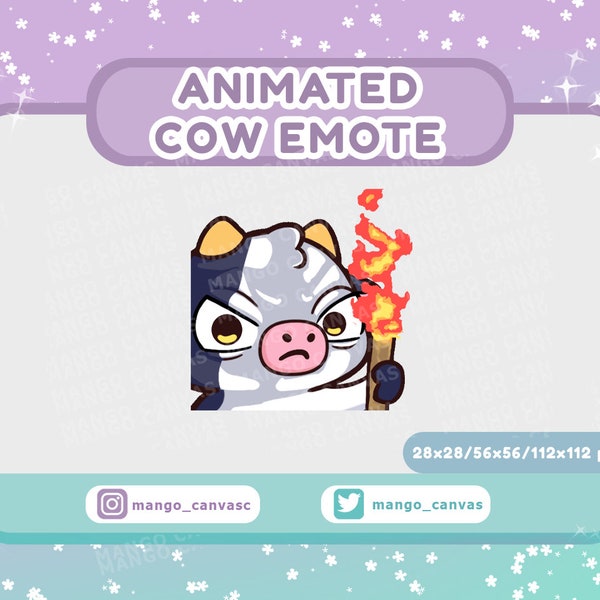 Animated Cow Emote-Riot Emote