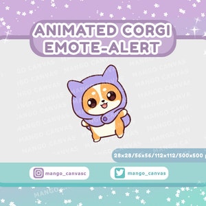 Animierte Corgis Emote Alarm /Spin Emote Alarm