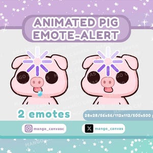 Alerta de gesto de cerdo animado/Alerta de gesto de carga