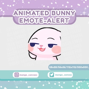 Geanimeerde konijn-emote-Smirk-emote