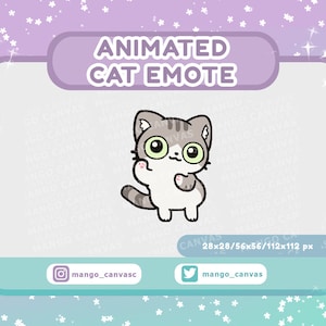 Geanimeerde Tabby Cat-emote-dans-emote