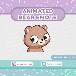 Animierter Bär Emote-Schock Emote