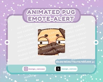 Animated Pug Emote-Alert /Susge Emote-Alert
