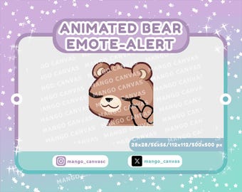 Animated Bear Emote-Alert/ Clock It Emote-Alert