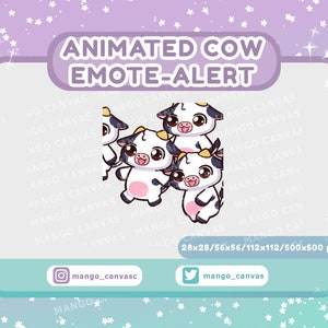 Animierte Kuh Emote Alarm /Raid Emote Alarm