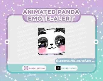 Animated Panda Emote-Alert/ Smirk Emote #2