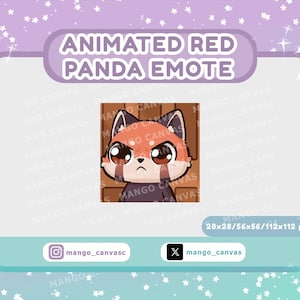 Animated Red Panda Emote-Leave emote