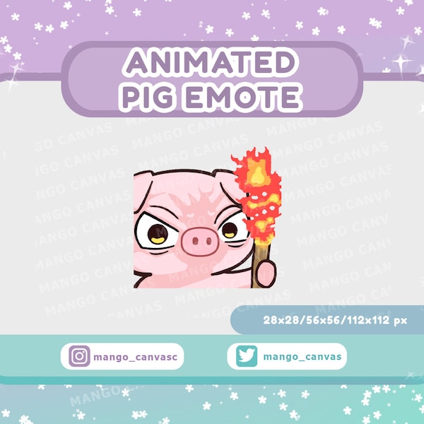 Animated Pig Emote-Riot Emote