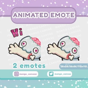 Emote animata di Halloween - Emote zombi