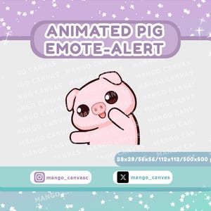 Alerta de gesto de cerdo animado / Alerta de gesto de baile tambaleante