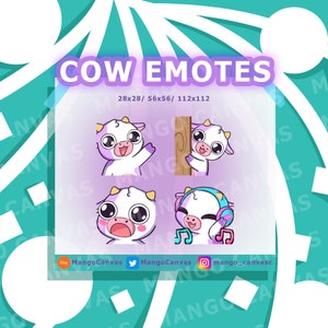 Twitch Emotes-Purple Cow