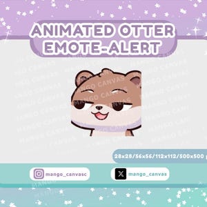 Animierte Otter Emote Alarm /Smirk Emote Alarm