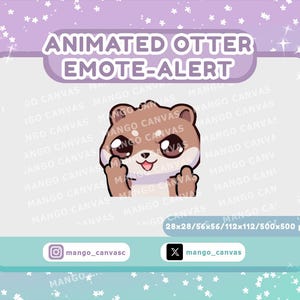 Animerad utter-emote-alert/långfinger-emote-alert