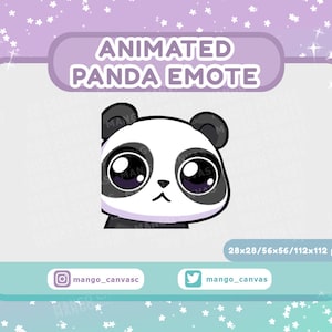 Emoticono de panda animado: Emoticono Plink