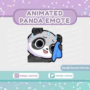 Gesto de panda animado: Gesto de sudor