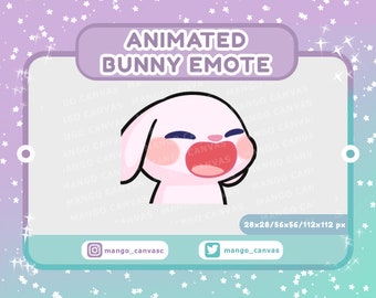 Animated Bunny Emote-Pop Emote
