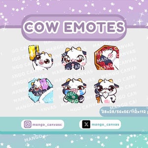Twitch-emotes – Black Cow-emotes