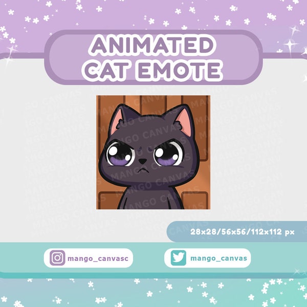 Gesto animado de gato negro: Salir