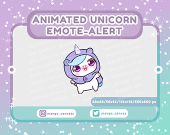 Animated Unicorn Emote-Alert/Spin Emote-Alert