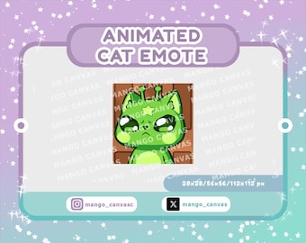 Geanimeerde Alien Cat-emote: emote verlaten