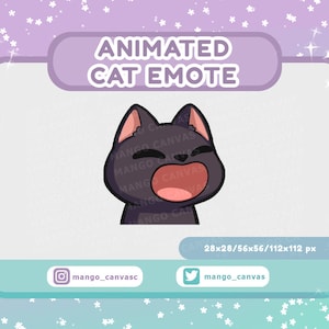 アニメーション黒猫エモート - ポップエモート