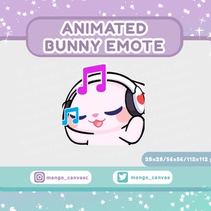 Animiertes Häschen Emote-Musik Emote
