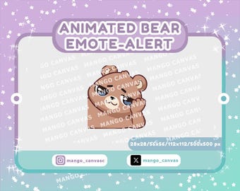 Animated Bear Emote-Alert/Smirk Emote-Alert #3