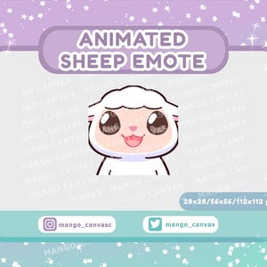Geanimeerde schapen-emote: Yes-emote