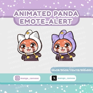 Animated Red Panda Emote-Alert/Wiggle Emote-Alert