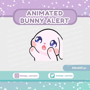 Animierter Häschen Emote Alarm