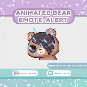 Animierter Bär Emote Alarm/Emo Emote Alarm