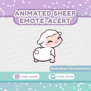 Animierte Schaf Emote Alarm / Twerk Emote Alarm