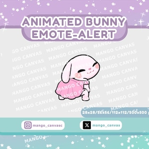 Animated Bunny Emote-Alert /Twerk Emote-Alert #2
