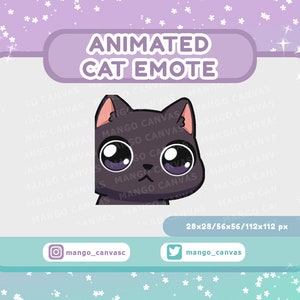 Geanimeerde Black Cat-emote-Plink-emote
