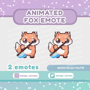 Geanimeerde vos emote: schone emote