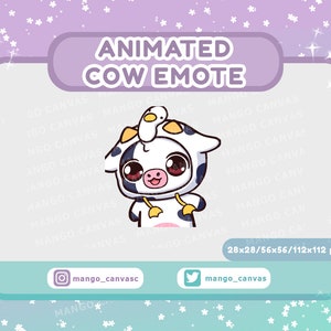 Geanimeerde koe-emote-Wiggle-emote