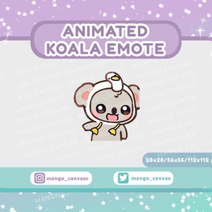 Animierter Koala Emote-Wackel Emote