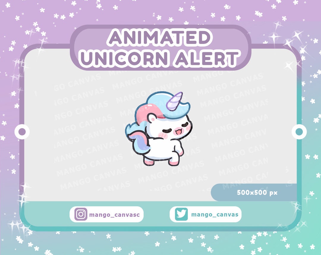 Animated Unicorn Alert-twerk Alert - Etsy