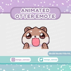 Animierte Otter Emote-Lick Emote