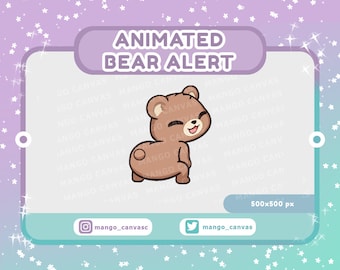 Animated Bear Alert- Twerk alert