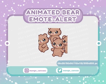 Animated Bear Emote-Alert/Raid Emote-Alert