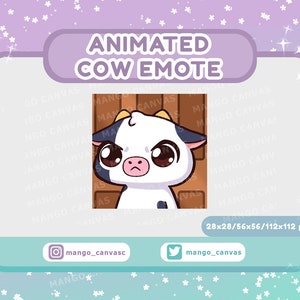 Animierte Kuh Emote-Leave Emote