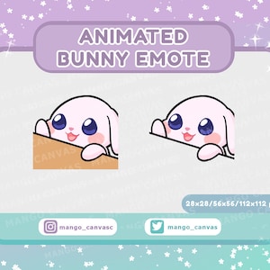 Animated Bunny Emote-Bongo Emote