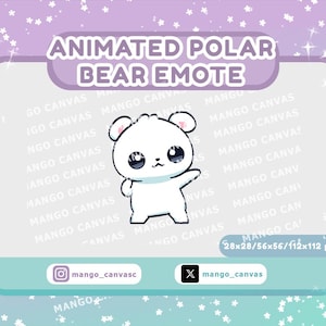 Animated Polar Bear Emote-Dance Emote