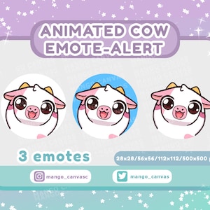 Animierte Pinke Kuh Emote Alarm /Pedro Tanzen Emote Alarm