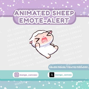 Geanimeerde schapen-emote-waarschuwing/drift-emote-melding