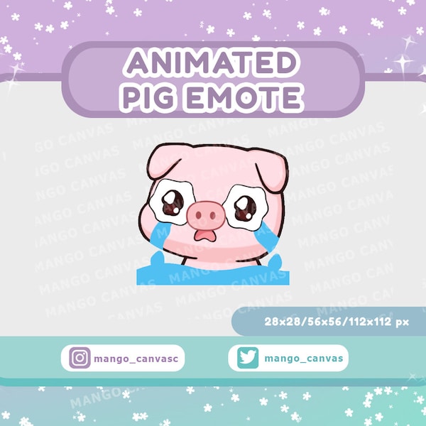 Animated Pig Emote-Cry Emote